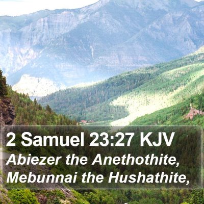 2 Samuel 23:27 KJV Bible Verse Image