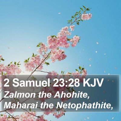 2 Samuel 23:28 KJV Bible Verse Image