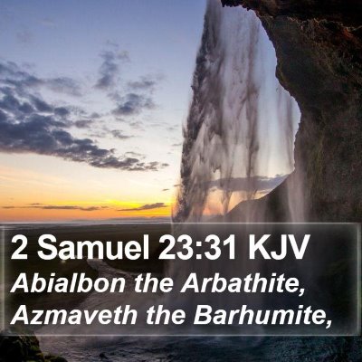 2 Samuel 23:31 KJV Bible Verse Image