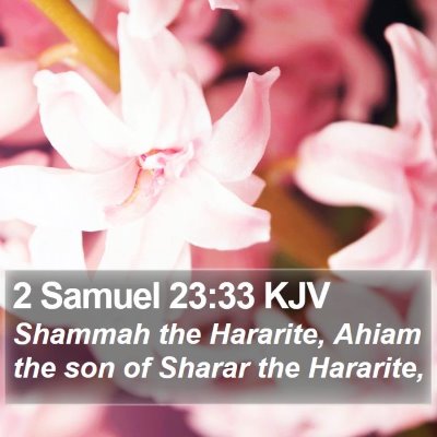 2 Samuel 23:33 KJV Bible Verse Image
