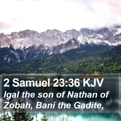 2 Samuel 23:36 KJV Bible Verse Image