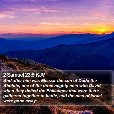 2 Samuel 23:9 KJV Bible Verse Image
