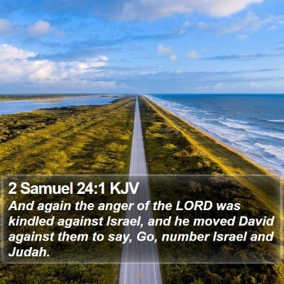 2 Samuel 24:1 KJV Bible Verse Image