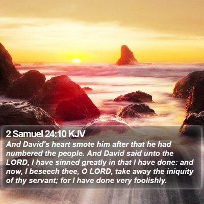 2 Samuel 24:10 KJV Bible Verse Image
