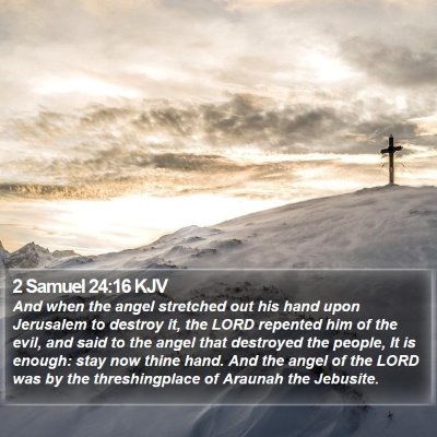 2 Samuel 24:16 KJV Bible Verse Image
