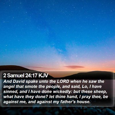 2 Samuel 24:17 KJV Bible Verse Image