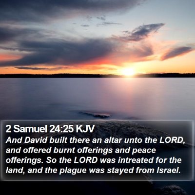 2 Samuel 24:25 KJV Bible Verse Image