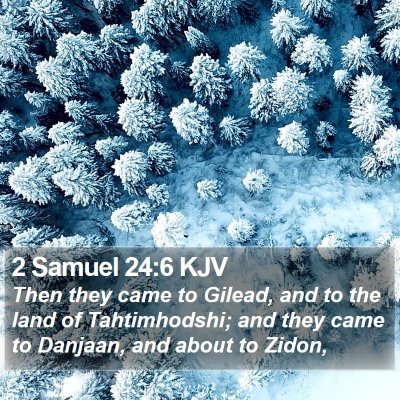 2 Samuel 24:6 KJV Bible Verse Image