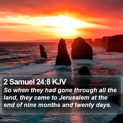 2 Samuel 24:8 KJV Bible Verse Image