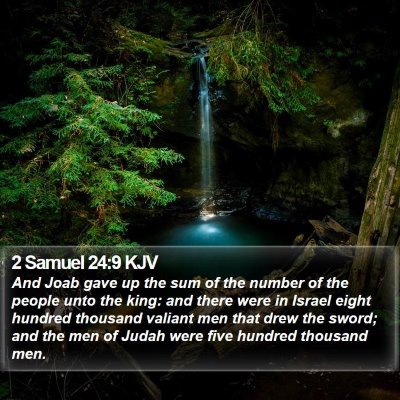 2 Samuel 24:9 KJV Bible Verse Image
