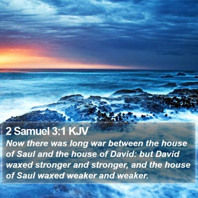 2 Samuel 3:1 KJV Bible Verse Image