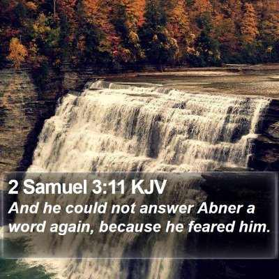 2 Samuel 3:11 KJV Bible Verse Image