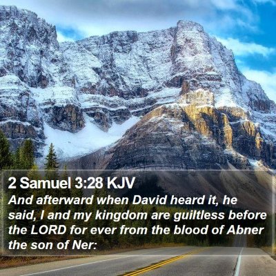2 Samuel 3:28 KJV Bible Verse Image