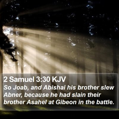 2 Samuel 3:30 KJV Bible Verse Image