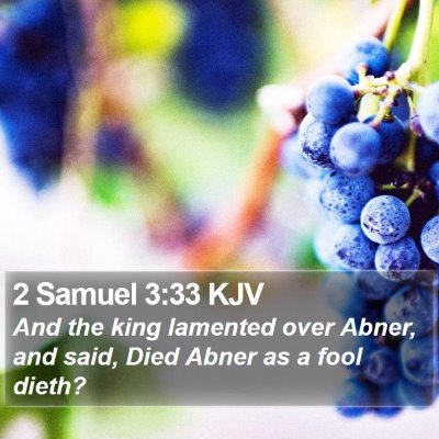 2 Samuel 3:33 KJV Bible Verse Image