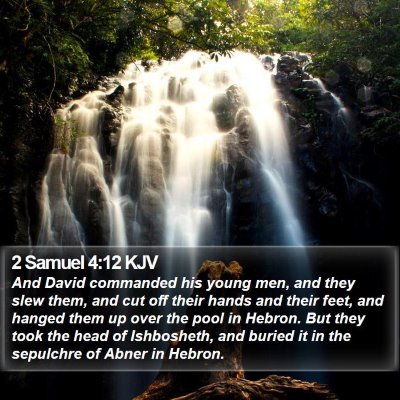 2 Samuel 4:12 KJV Bible Verse Image