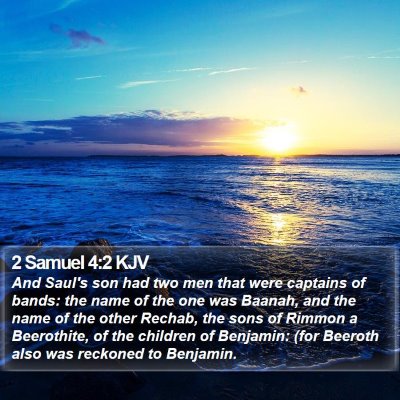 2 Samuel 4:2 KJV Bible Verse Image