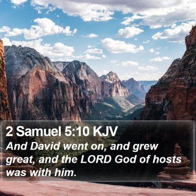 2 Samuel 5:10 KJV Bible Verse Image