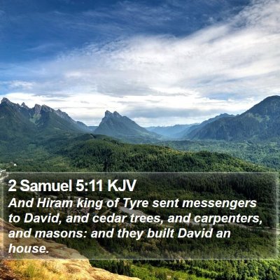 2 Samuel 5:11 KJV Bible Verse Image