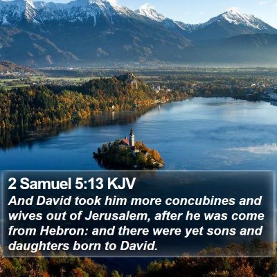 2 Samuel 5:13 KJV Bible Verse Image