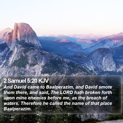 2 Samuel 5:20 KJV Bible Verse Image