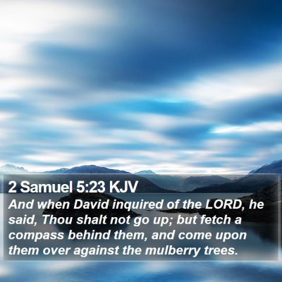 2 Samuel 5:23 KJV Bible Verse Image