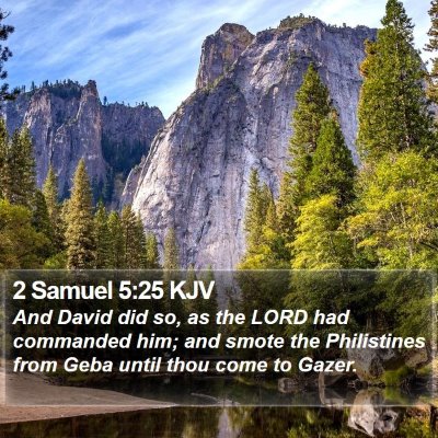 2 Samuel 5:25 KJV Bible Verse Image