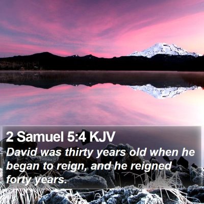 2 Samuel 5:4 KJV Bible Verse Image