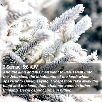 2 Samuel 5:6 KJV Bible Verse Image