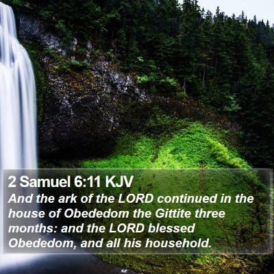 2 Samuel 6:11 KJV Bible Verse Image
