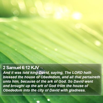 2 Samuel 6:12 KJV Bible Verse Image