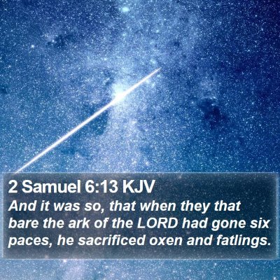 2 Samuel 6:13 KJV Bible Verse Image