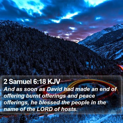 2 Samuel 6:18 KJV Bible Verse Image