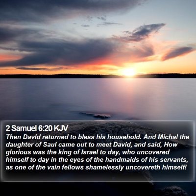 2 Samuel 6:20 KJV Bible Verse Image