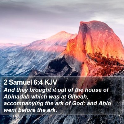 2 Samuel 6:4 KJV Bible Verse Image