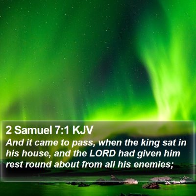 2 Samuel 7:1 KJV Bible Verse Image