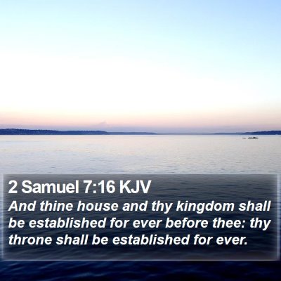 2 Samuel 7:16 KJV Bible Verse Image