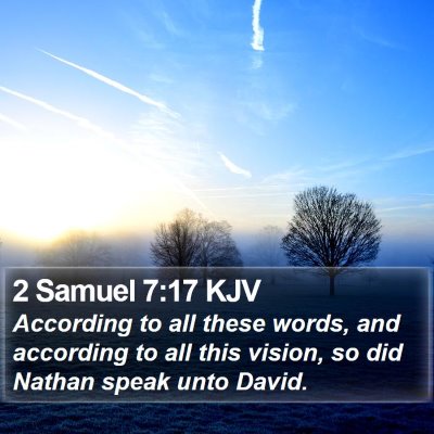 2 Samuel 7:17 KJV Bible Verse Image