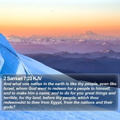 2 Samuel 7:23 KJV Bible Verse Image