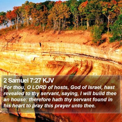 2 Samuel 7:27 KJV Bible Verse Image