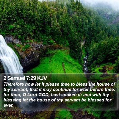 2 Samuel 7:29 KJV Bible Verse Image