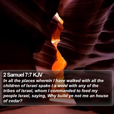 2 Samuel 7:7 KJV Bible Verse Image