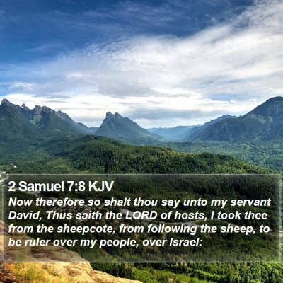 2 Samuel 7:8 KJV Bible Verse Image