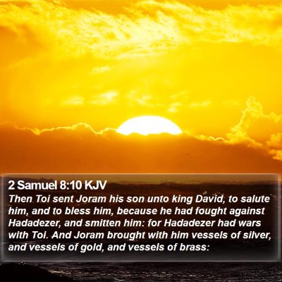 2 Samuel 8:10 KJV Bible Verse Image