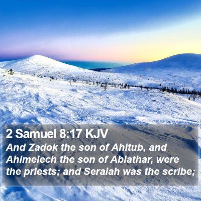 2 Samuel 8:17 KJV Bible Verse Image