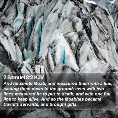 2 Samuel 8:2 KJV Bible Verse Image