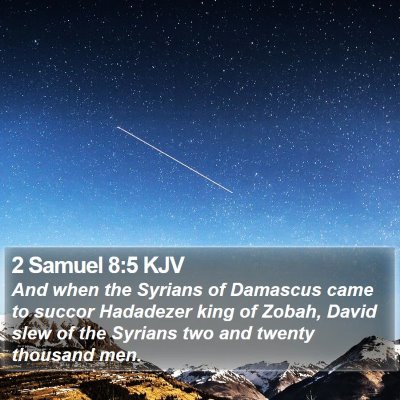 2 Samuel 8:5 KJV Bible Verse Image
