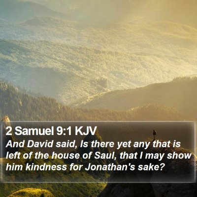 2 Samuel 9:1 KJV Bible Verse Image
