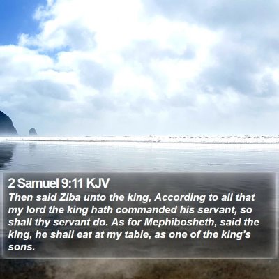 2 Samuel 9:11 KJV Bible Verse Image