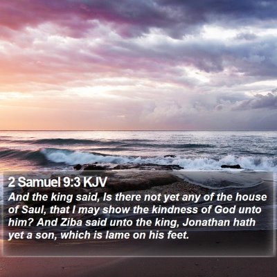2 Samuel 9:3 KJV Bible Verse Image